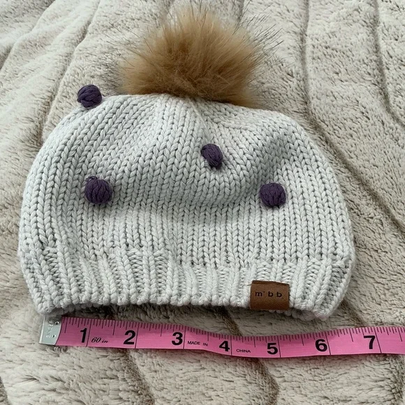 KIDS: Miles Baby Polka Dot Beanie - Picture 6 of 6